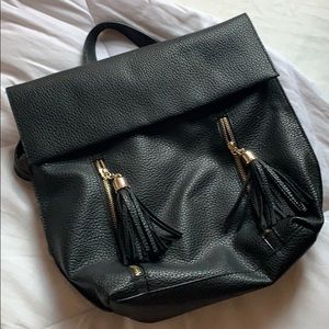 Faux leather Zara backpack
